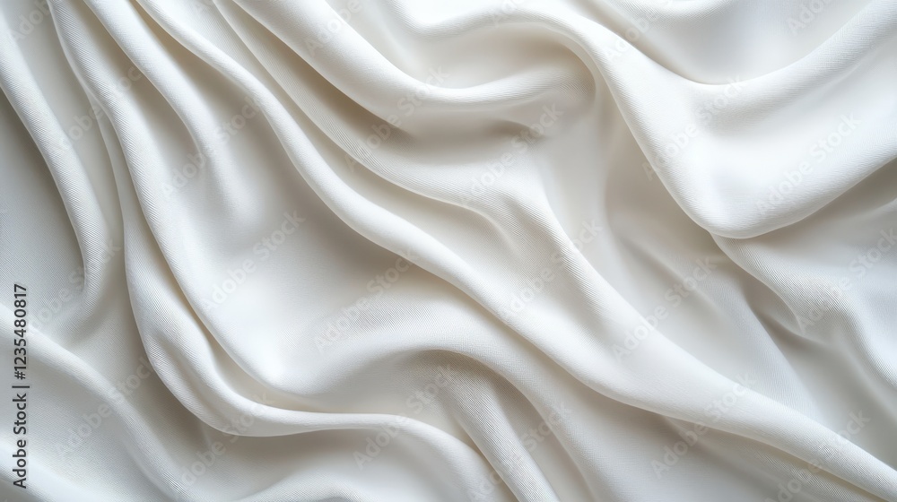Soft White Satin Texture with Elegant Waves and Flowing Fabric Surface for Cozy and Luxurious Backgrounds Soft White Satin Texture with Elegant Waves and Flowing Fabric Surface for Cozy and Luxurious Backgrounds