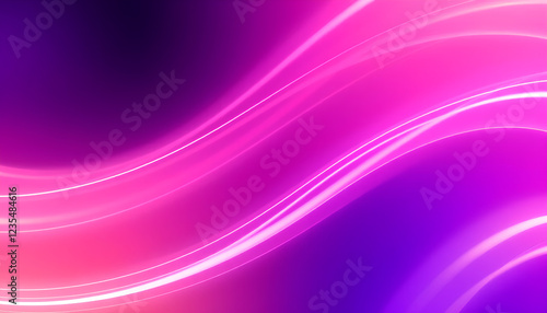 A neon-lit gradient background with fluid motion, exuding modern elegance and sophistication