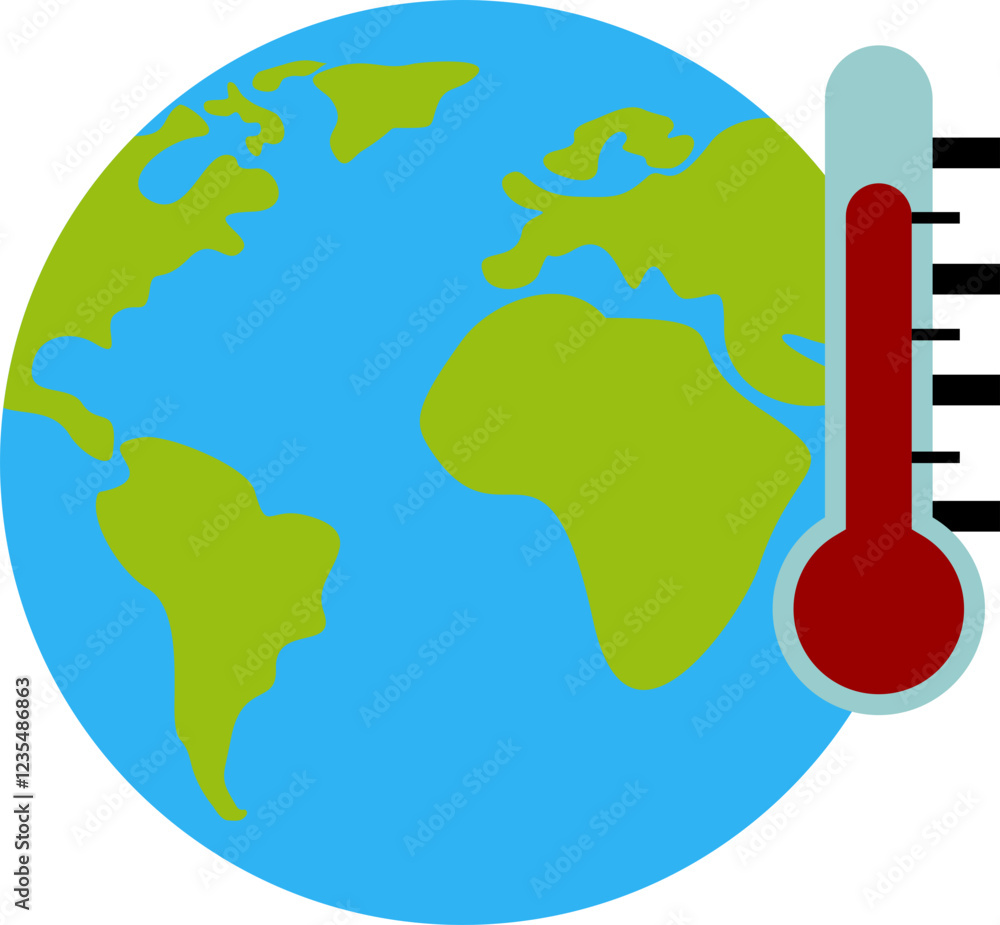 Fototapeta premium Global Warming ICon