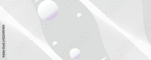 Premium background design with diagonal line pattern in grey colour. Vector white horizontal template for business banner, formal invitation backdrop, luxury voucher, prestigious gift certificate