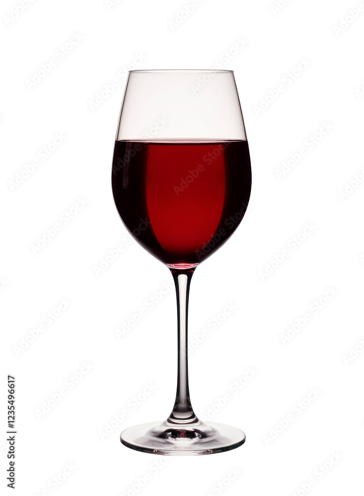 Red Wine Glass Isolated on White Background Red Wine Glass Isolated on White Background