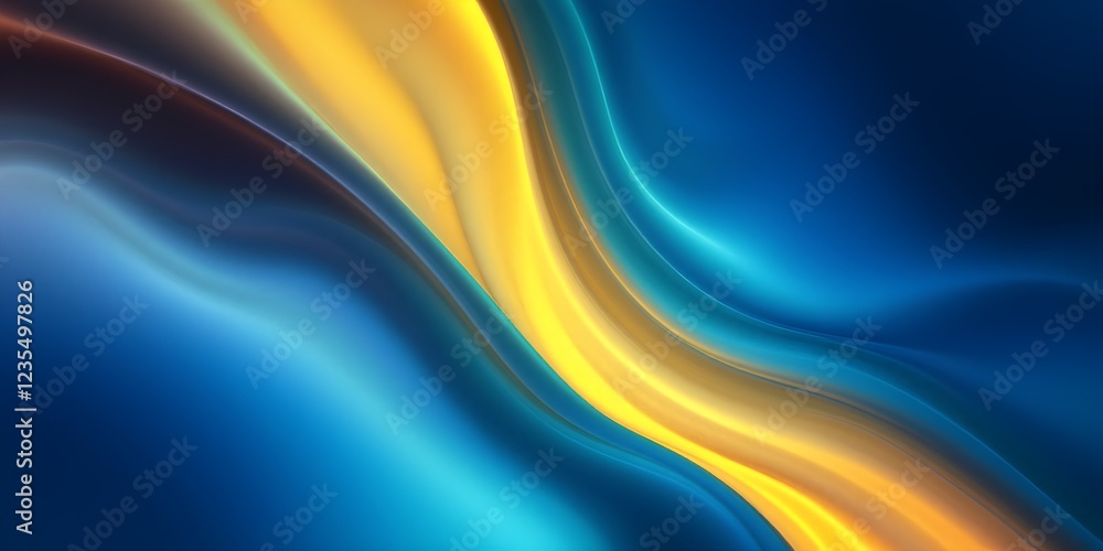 Naklejka premium Color gradient abstract background made with generative ai
