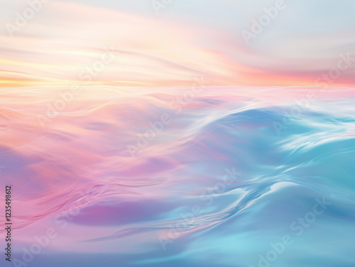 虹色の海の嵐のようなグラデーションのモチーフ