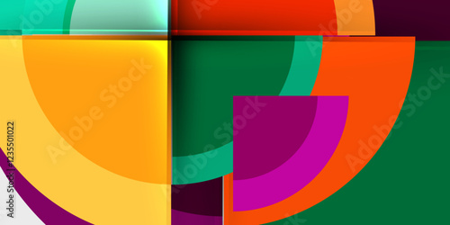 Target circle geometric abstract shapes. Vector Illustration For Wallpaper, Banner, Background, Card, Book Illustration, landing page