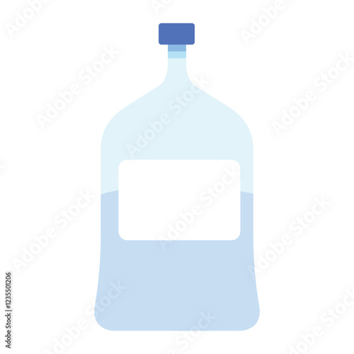 Saline bag vector illustration with white background.