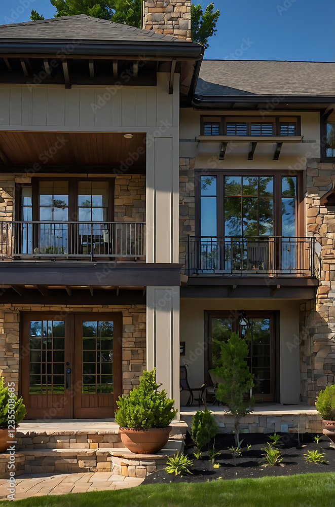 Luxury Stone House Exterior: Modern Home Design and Architecture Luxury Stone House Exterior: Modern Home Design and Architecture