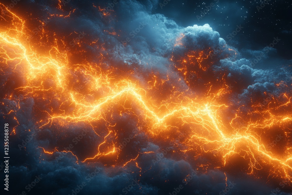 Electrifying Macro Shot of a Glowing Lightning Strike Unveiling Nature's Power and Beauty Electrifying Macro Shot of a Glowing Lightning Strike Unveiling Nature's Power and Beauty