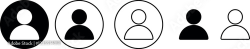 Contact and User Icons- People and Communication Symbols 