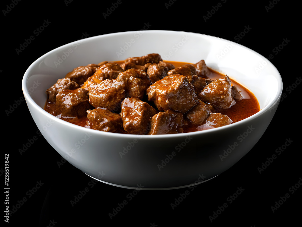 Rich, savory beef stew in a bowl. Rich, savory beef stew in a bowl.