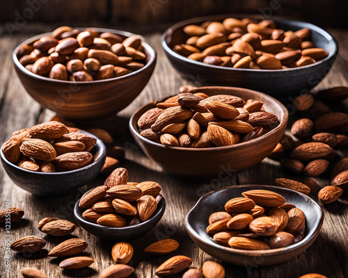 Untitled dRoasted almonds, tradition, taste, innovation, crunchy, crispy, nutty, flavor, aroma, healthy, nutritious, protein, fiber, vitamins, minerals, snack, roasted, salted, unsalted, honey, carame photo