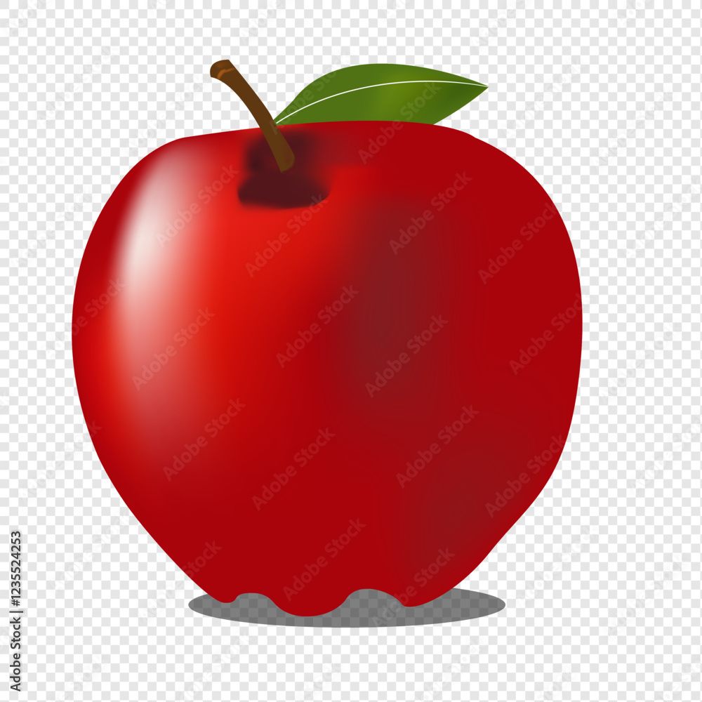 Eps 10 Vector.3d Vector Red Apple, Education, Back to school concept. Eps 10 Vector.3d Vector Red Apple, Education, Back to school concept.