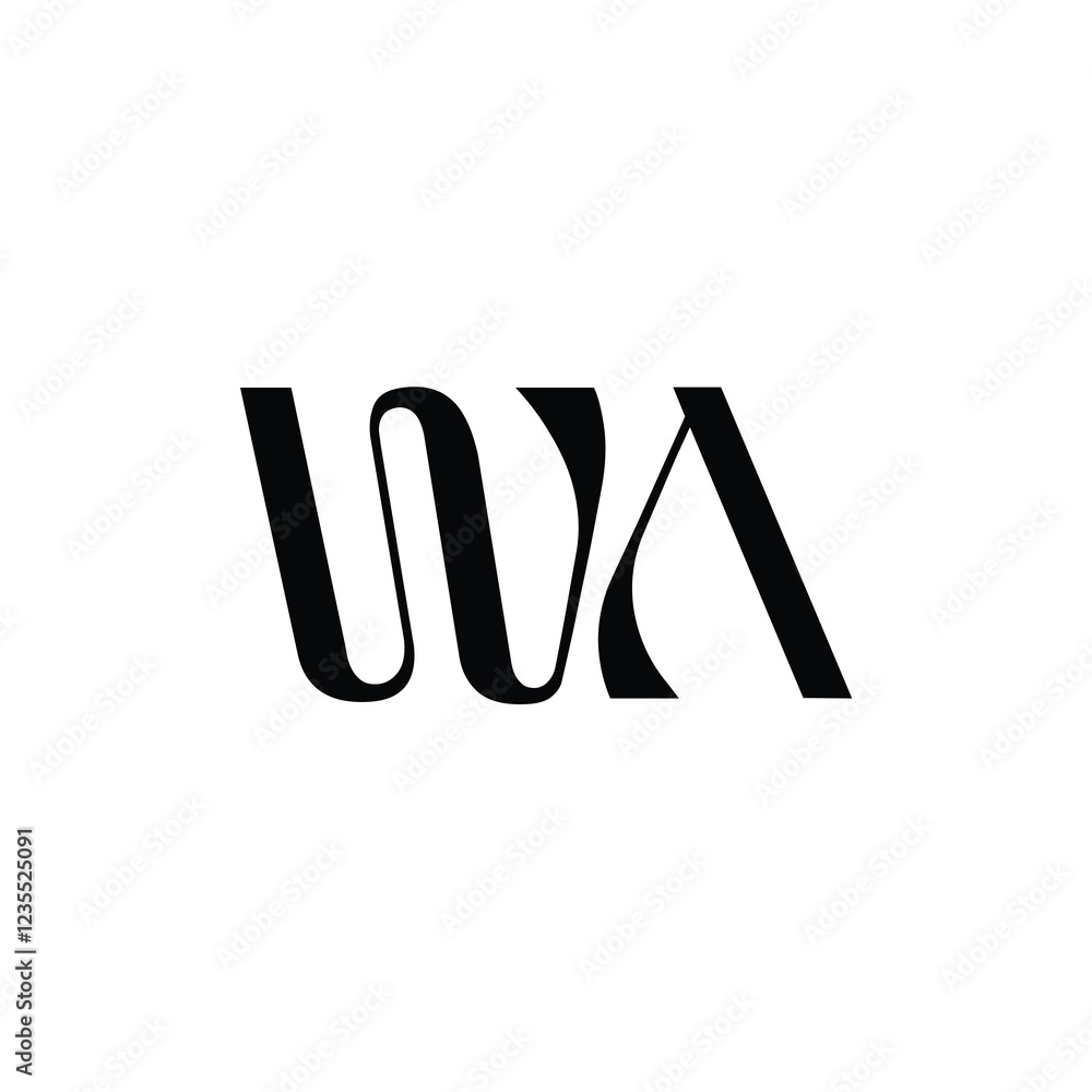 WA monogram logo design letter text name symbol monochrome logotype alphabet character simple logo WA monogram logo design letter text name symbol monochrome logotype alphabet character simple logo