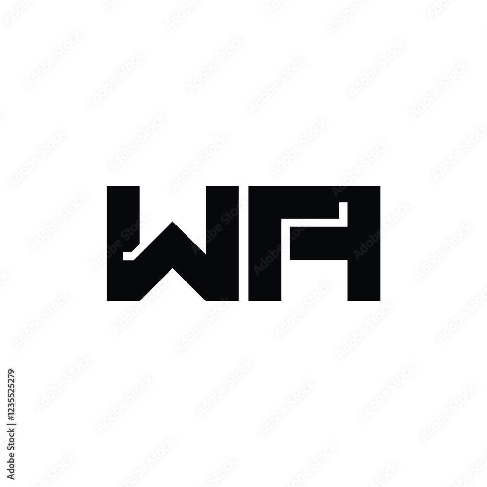 WA monogram logo design letter text name symbol monochrome logotype alphabet character simple logo WA monogram logo design letter text name symbol monochrome logotype alphabet character simple logo