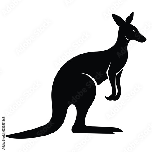 the utilization of magnificent black images in animal art, which includes kangaroos