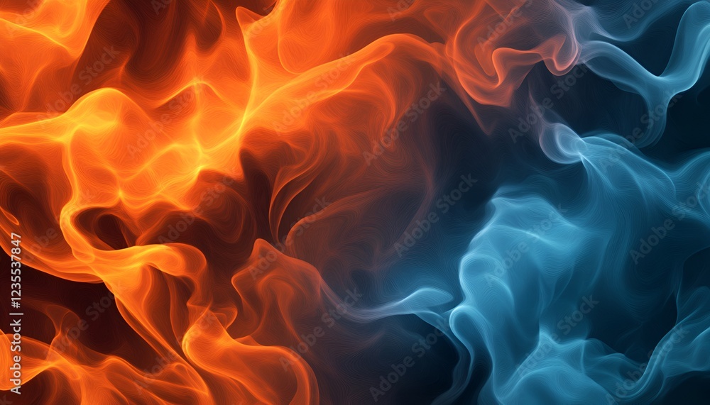 Abstract Fire Flames, Colorful Heat Effect, Dynamic Wave & Glowing Lights Abstract Fire Flames, Colorful Heat Effect, Dynamic Wave & Glowing Lights