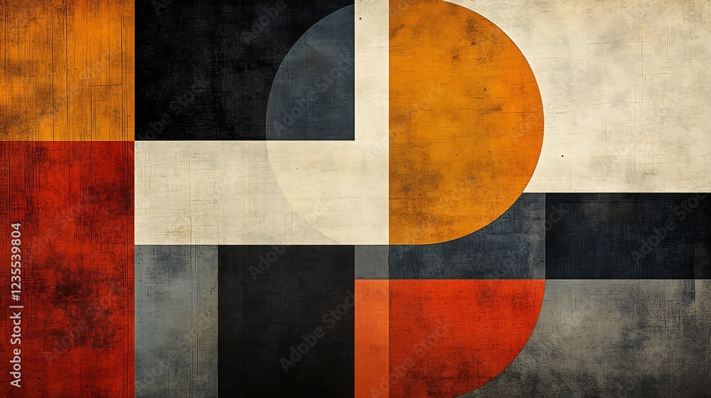 Abstract Geometric Art Warm earthy tones subtly layered create a calm mood. AI Generated Abstract Geometric Art Warm earthy tones subtly layered create a calm mood. AI Generated