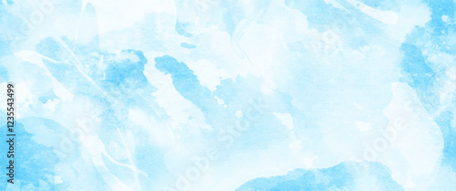 Vector new style blue watercolor background.