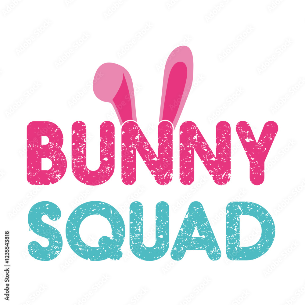 bunny squad vector design bunny squad vector design
