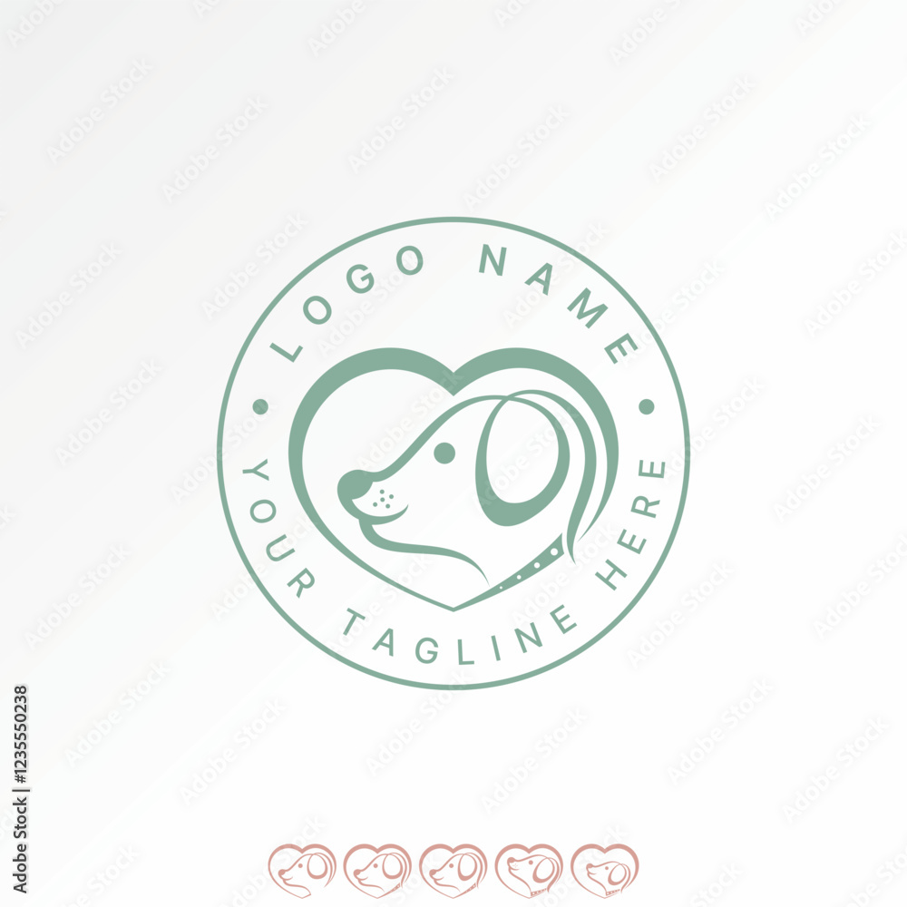 Logo design graphic concept creative premium vector stock image graphic unique love dog head face animal pet puppy doggy canine paw cat rabbit cartoon Logo design graphic concept creative premium vector stock image graphic unique love dog head face animal pet puppy doggy canine paw cat rabbit cartoon