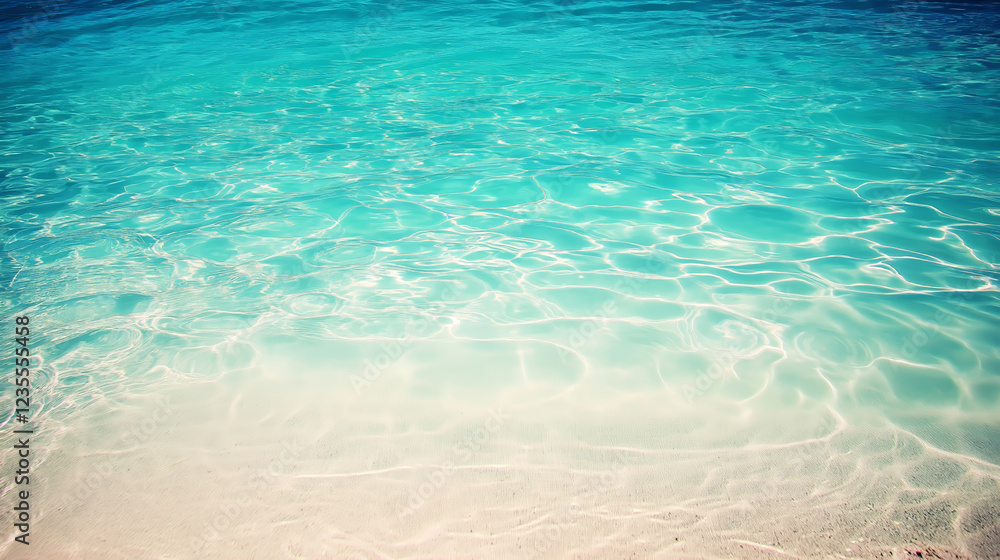 Obraz premium Clear waters lapping against the beach