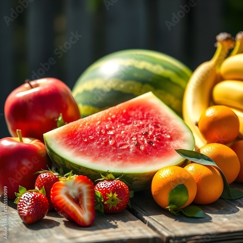 fruits and vegetables
Manzana Fresa Sandía Plátano Mandarina

 photo