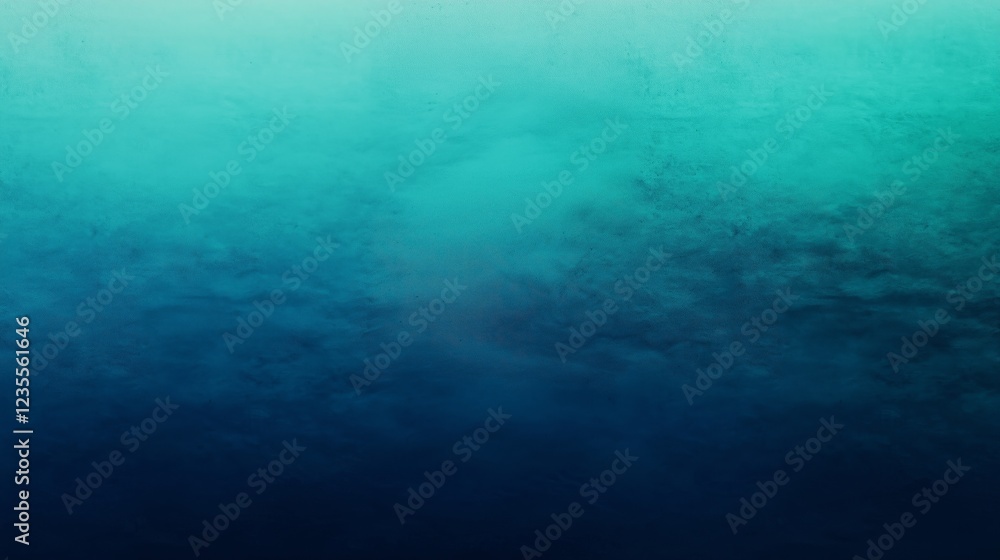 Fototapeta premium Deep Ocean Gradient from Blue to Teal and Green Fading Effect