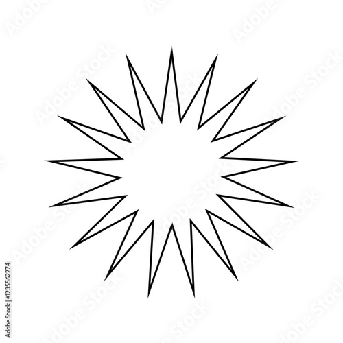 splash line art graphic element