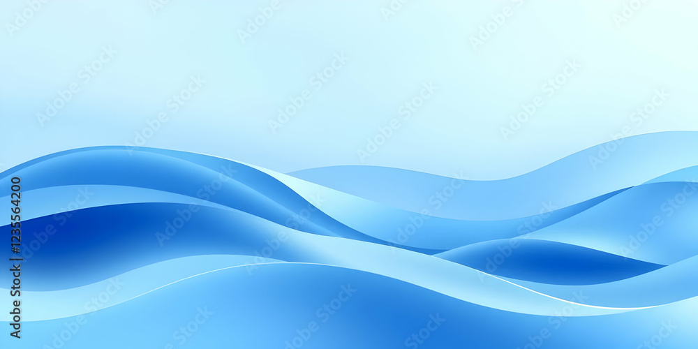 Abstract blue waves, fluid dynamic curves, light cyan highlights, smooth gradients, aquatic theme, digital art, soft flowing lines, underwater ambiance, tranquil atmosphere, ethereal background, minim Abstract blue waves, fluid dynamic curves, light cyan highlights, smooth gradients, aquatic theme, digital art, soft flowing lines, underwater ambiance, tranquil atmosphere, ethereal background, minim