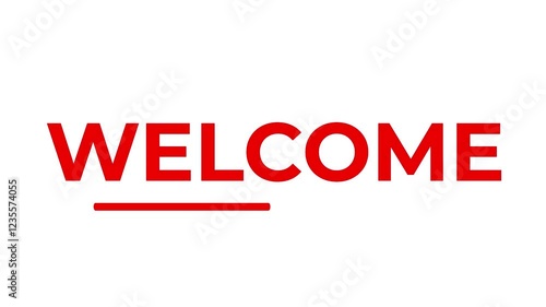 Welcome Sign Animation