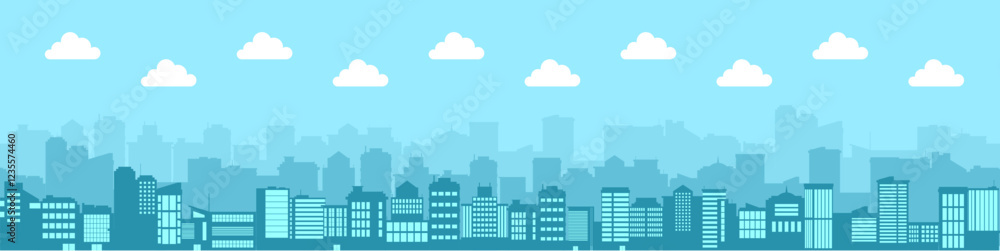 City day background vector featuring a modern urban skyline high rise buildings, Perfect for cityscapes, business, architecture, night views, and metropolitan design projects City day background vector featuring a modern urban skyline high rise buildings, Perfect for cityscapes, business, architecture, night views, and metropolitan design projects