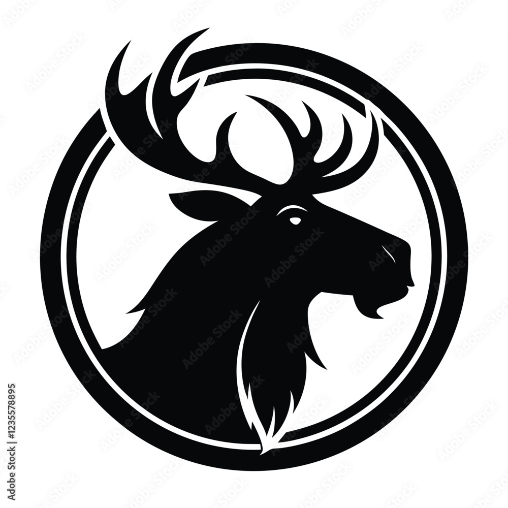 The large-horned moose amazing visuals The large-horned moose amazing visuals