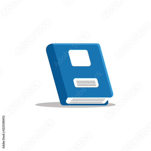 blue book vector, illustration of a book that is usually used for reading or for reading.