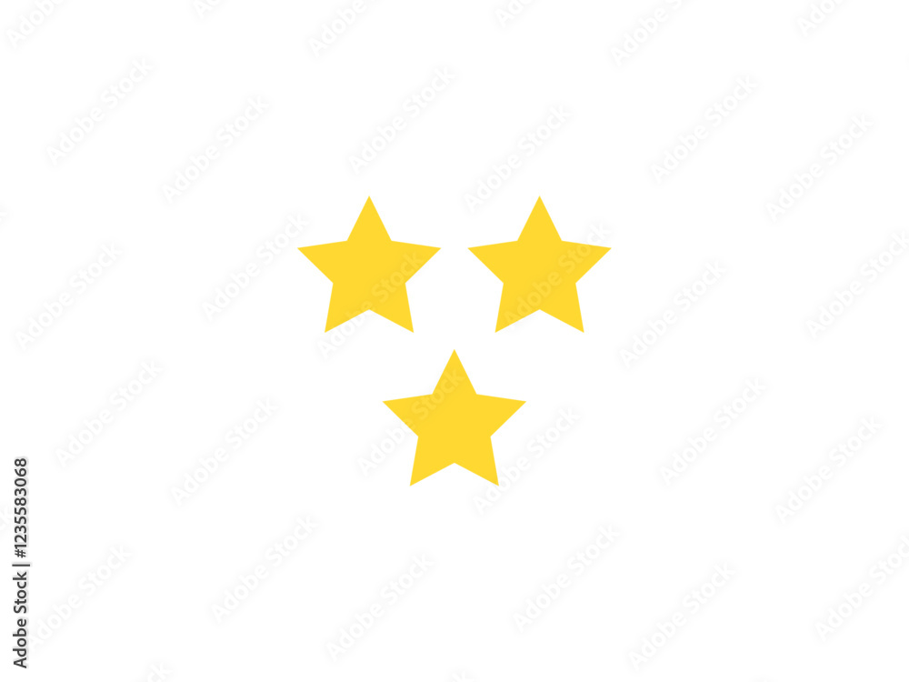 Obraz premium 三ツ星評価アイコン