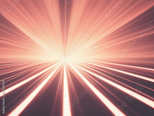 未来的な光の集中線のイメージ