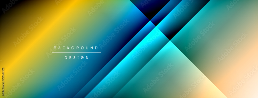 Dynamic shadow lines with gradient colors geometric background Dynamic shadow lines with gradient colors geometric background