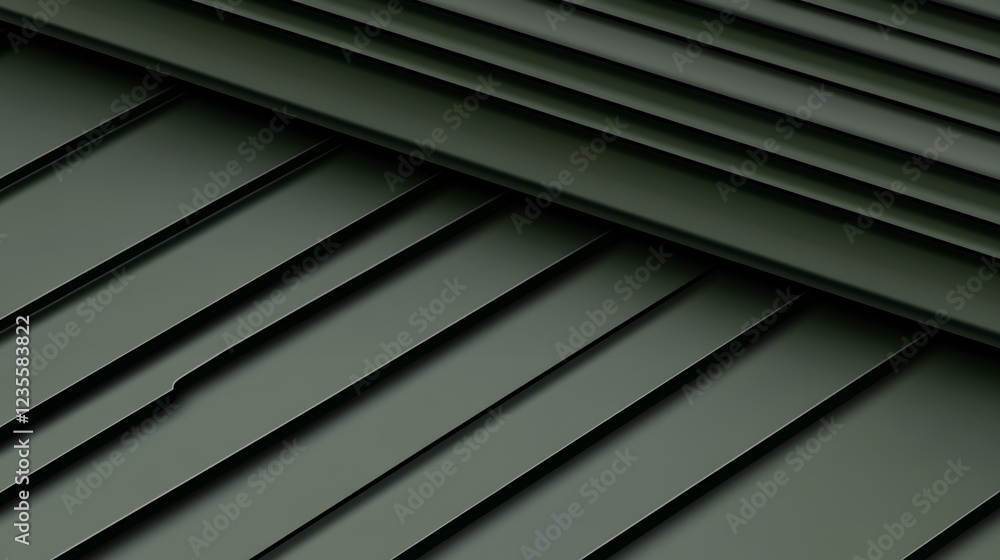 Obraz premium Abstract Dark Green Geometric Pattern Diagonal Lines Modern Background Texture