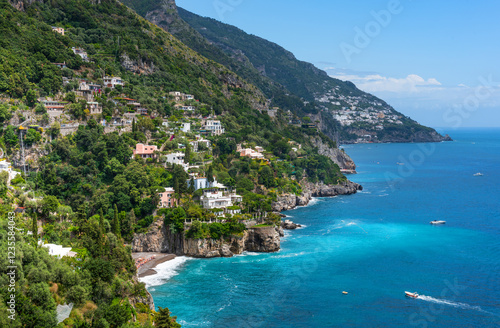 View from above of the Amalfi Coast