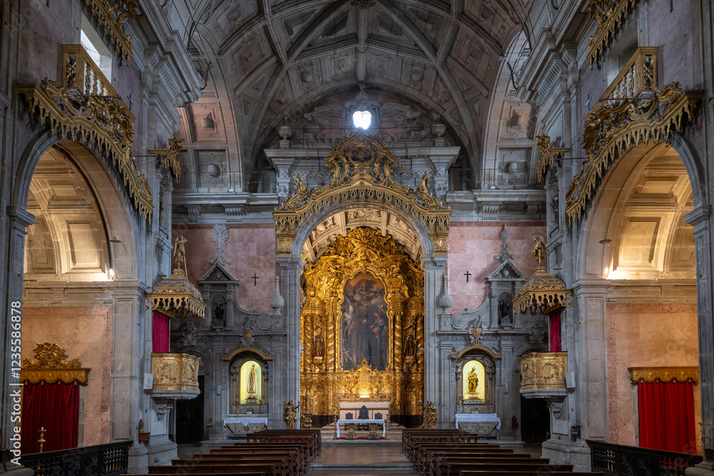Fototapeta premium Church of the Convent of Sao Joao Novo - Porto, Portugal