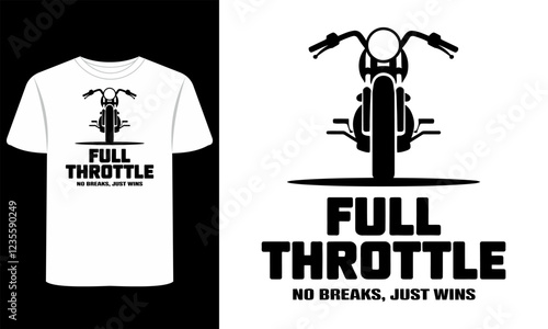 Full Throttle T-Shirt Vector Clipart Designs