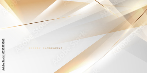 white background design With luxurious golden effect elements. Vector illustration