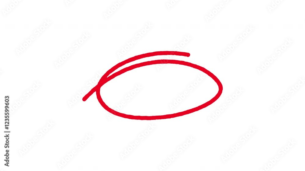 Circle marker hand drawn animation. on transparent background. 4k Video Circle marker hand drawn animation. on transparent background. 4k Video
