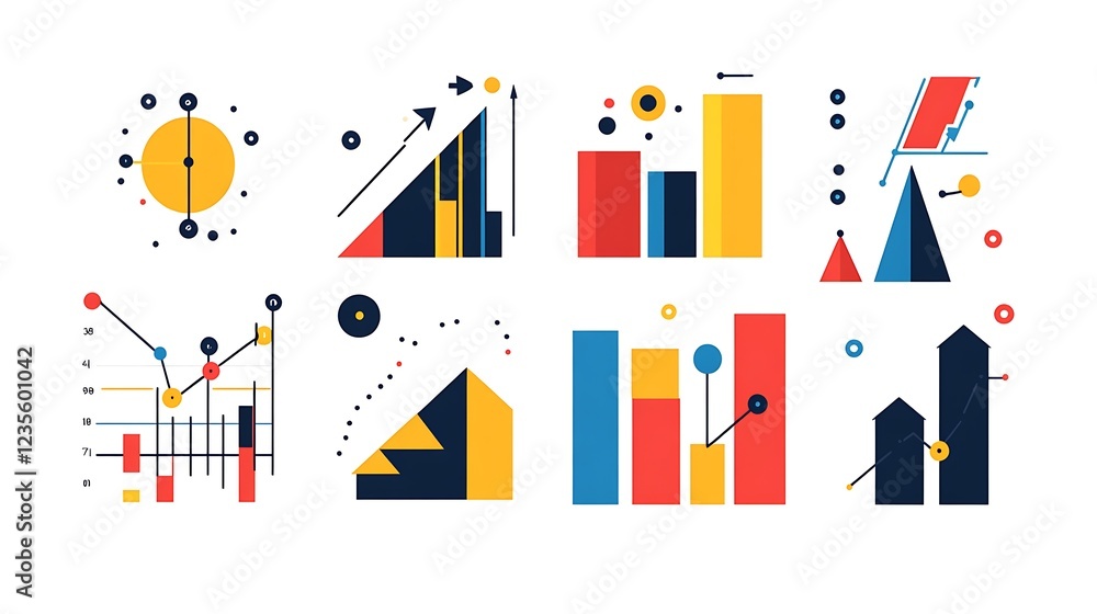 Obraz premium Data visualization trends business insights graphic design abstract view