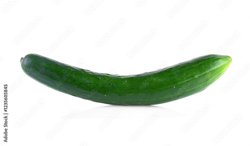 Japanese cucumber isolated on white background Japanese cucumber isolated on white background