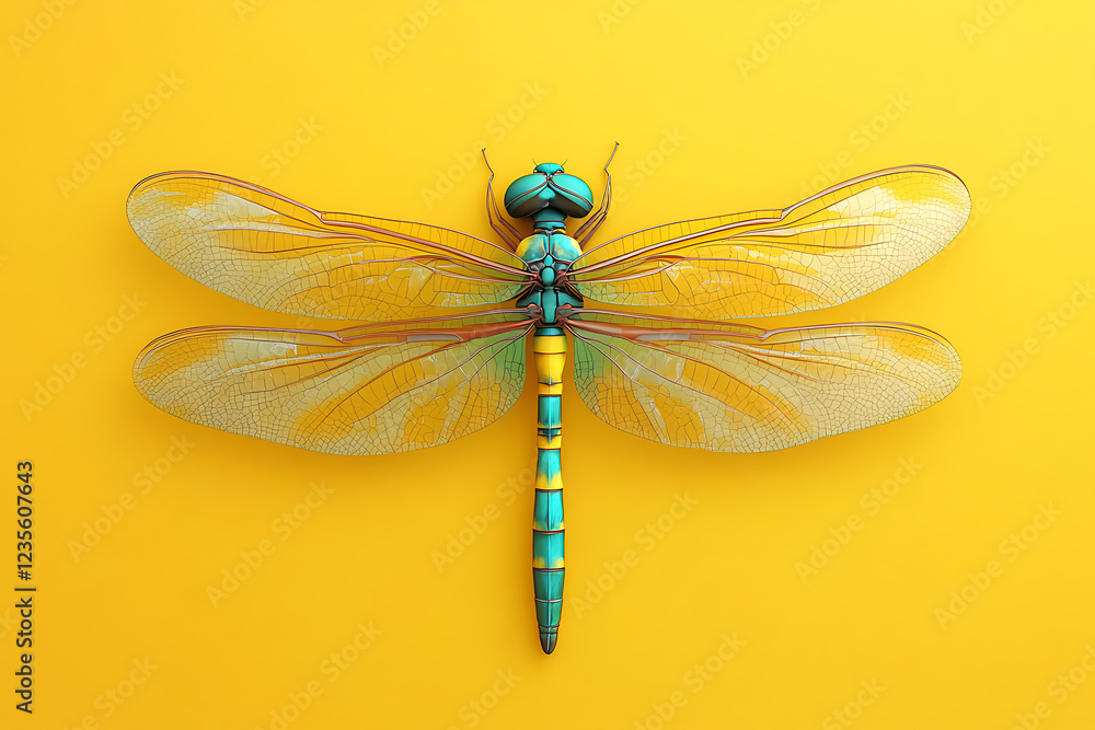 dragonfly on a yellow background, dragonfly on a blank yellow background, a dragonfly, dragonfly, cute dragonfly, yellow background, Copy Space For Add Text 3D Rendering, 3D, Vector, AI Generative dragonfly on a yellow background, dragonfly on a blank yellow background, a dragonfly, dragonfly, cute dragonfly, yellow background, Copy Space For Add Text 3D Rendering, 3D, Vector, AI Generative