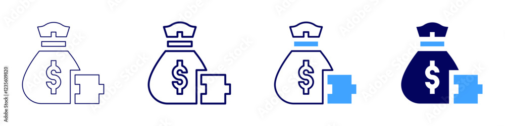 Money cycles icon in 4 different styles. Thin Line, Line, Bold, and Bold Line. Duotone style. Editable stroke Money cycles icon in 4 different styles. Thin Line, Line, Bold, and Bold Line. Duotone style. Editable stroke