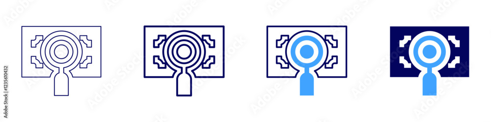 Money forecast icon in 4 different styles. Thin Line, Line, Bold, and Bold Line. Duotone style. Editable stroke Money forecast icon in 4 different styles. Thin Line, Line, Bold, and Bold Line. Duotone style. Editable stroke