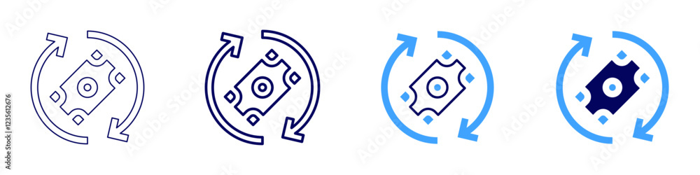 Money pitfalls icon in 4 different styles. Thin Line, Line, Bold, and Bold Line. Duotone style. Editable stroke Money pitfalls icon in 4 different styles. Thin Line, Line, Bold, and Bold Line. Duotone style. Editable stroke