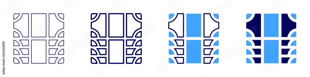 Money trend icon in 4 different styles. Thin Line, Line, Bold, and Bold Line. Duotone style. Editable stroke Money trend icon in 4 different styles. Thin Line, Line, Bold, and Bold Line. Duotone style. Editable stroke