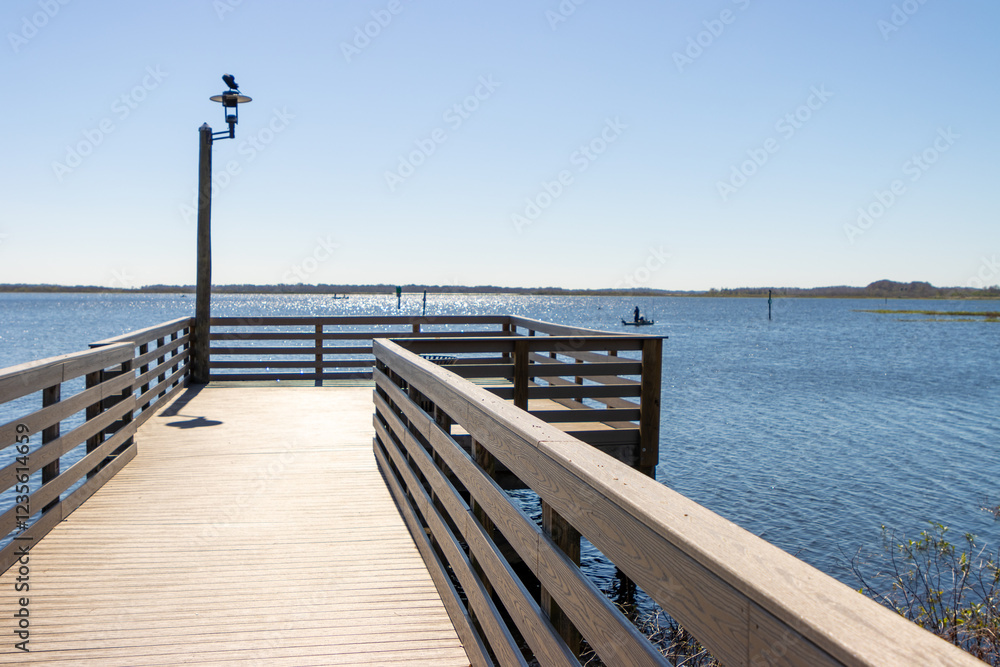 Fototapeta premium Dock on a lake