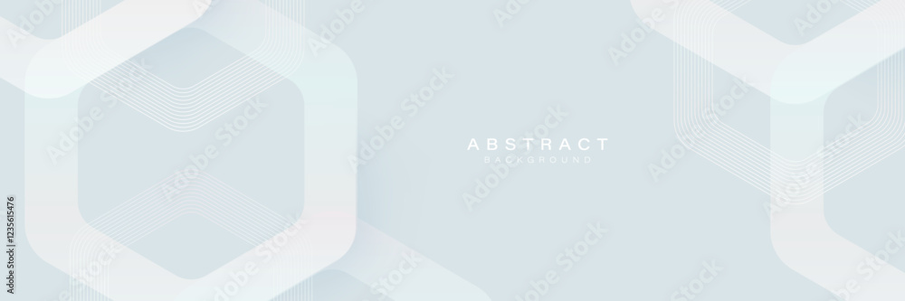 Minimalist Abstract Background with Soft Geometric Shapes